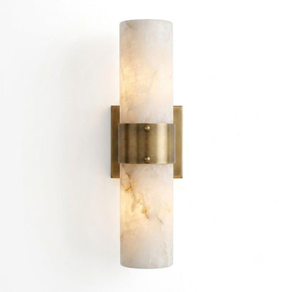 Soleil Fluted Alabaster Wall Sconce
