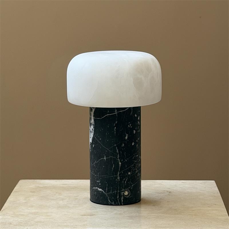 Sorvane Marble Alabaster Table Lamp (Built-in Battery)