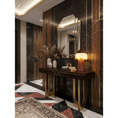 Sorvane Marble Alabaster Table Lamp (Built-in Battery)