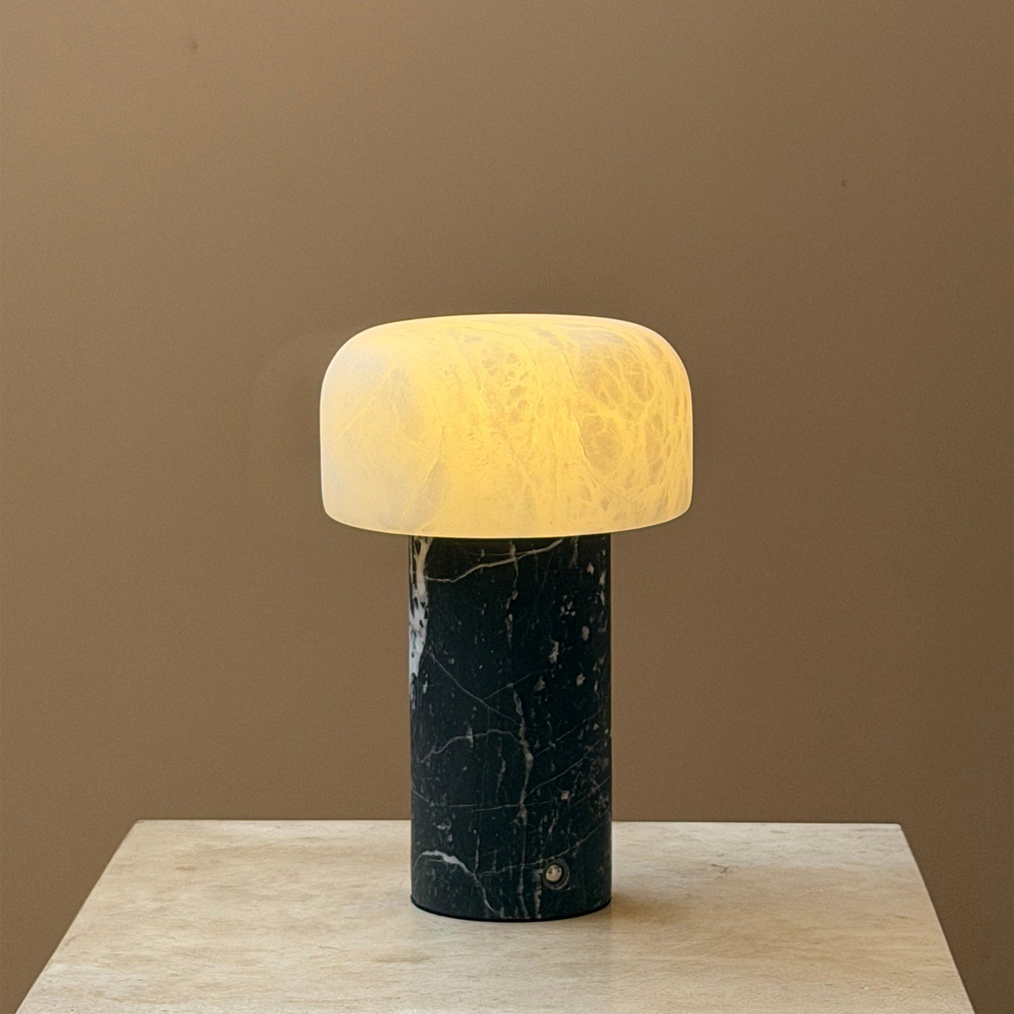 Sorvane Marble Alabaster Table Lamp (Built-in Battery)