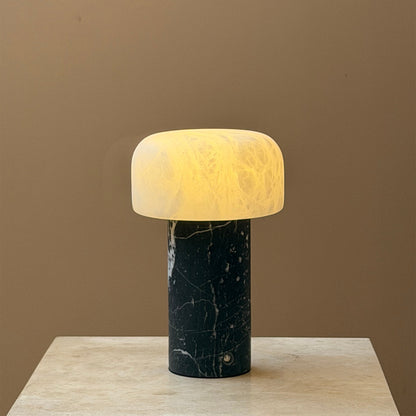 Sorvane Marble Alabaster Table Lamp (Built-in Battery)