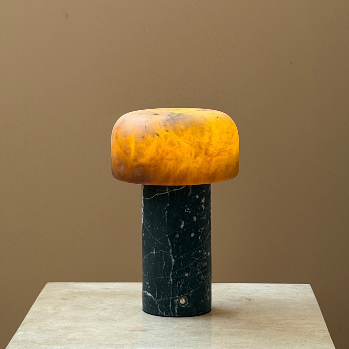 Sorvane Marble Alabaster Table Lamp (Built-in Battery)