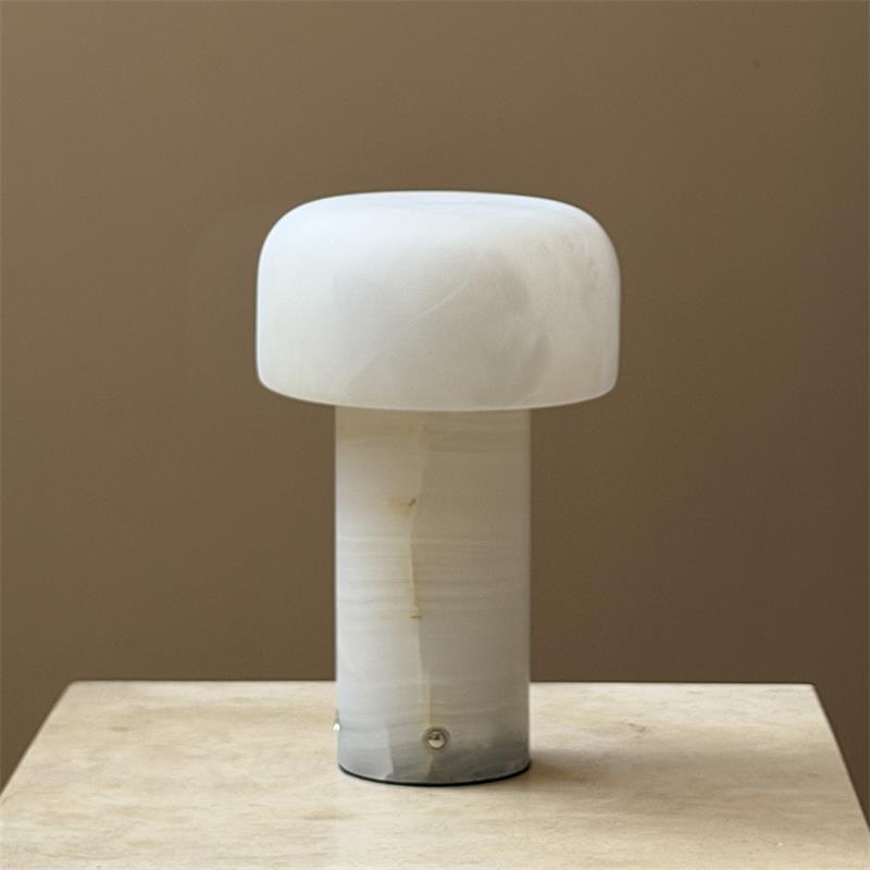 Sorvane Marble Alabaster Table Lamp (Built-in Battery)