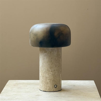Sorvane Marble Alabaster Table Lamp (Built-in Battery)
