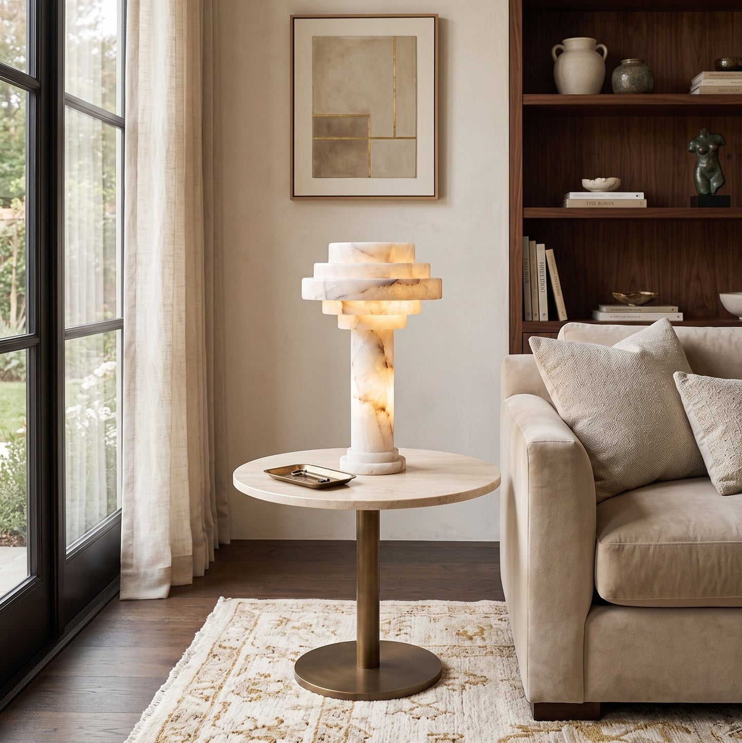 Tieralith Alabaster Table Lamp