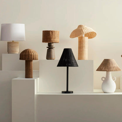 Toby Travertine Table Lamp
