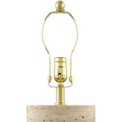Toby Travertine Table Lamp