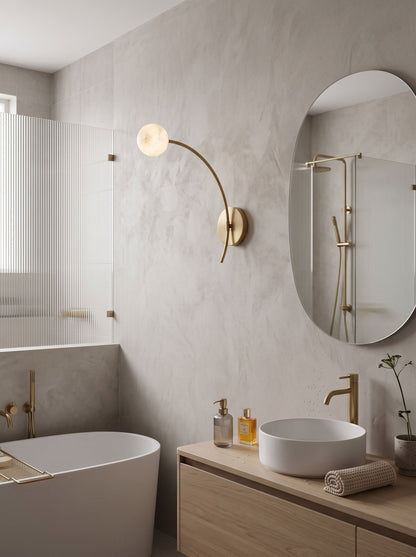 Traverse Alabaster Wall Sconce