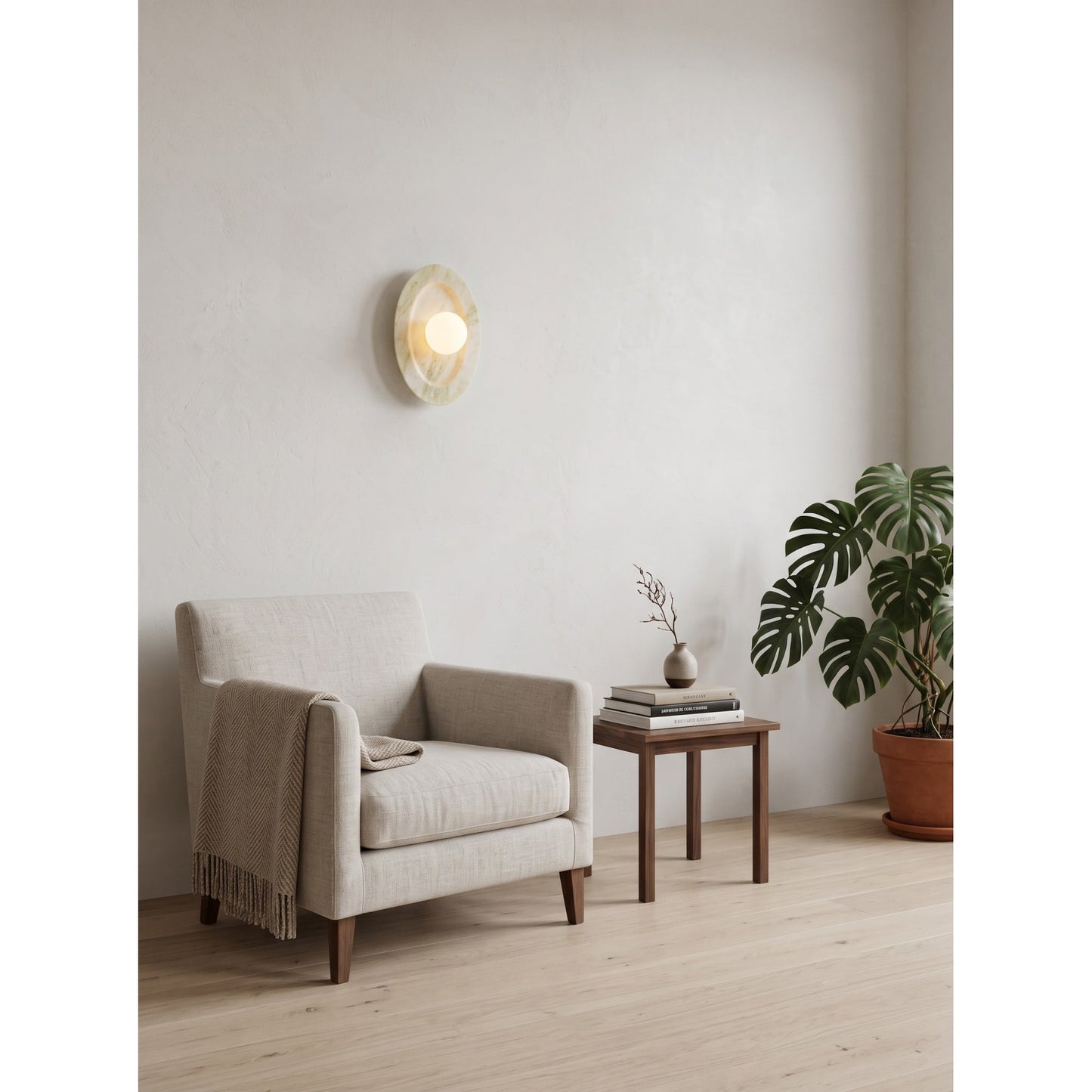 Tray Marble Wall Sconce