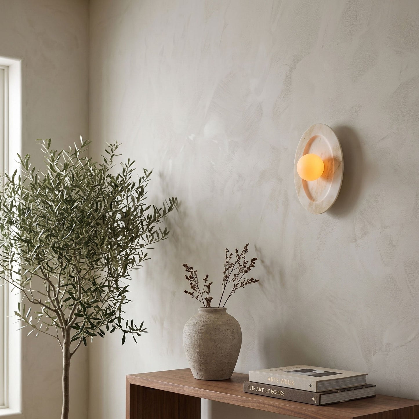 Tray Marble Wall Sconce