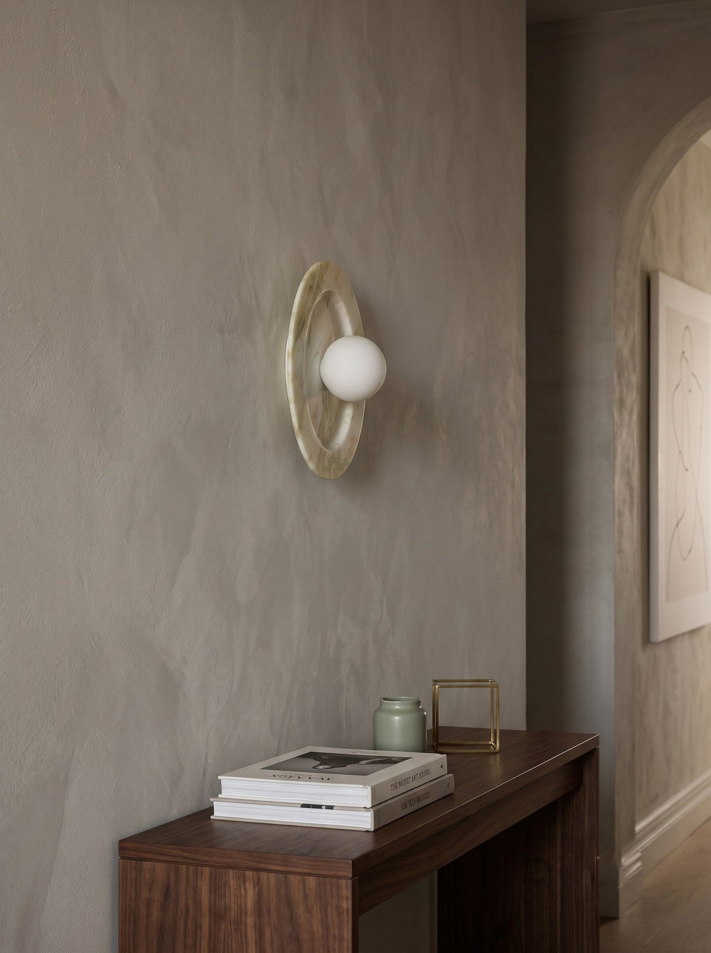 Tray Marble Wall Sconce