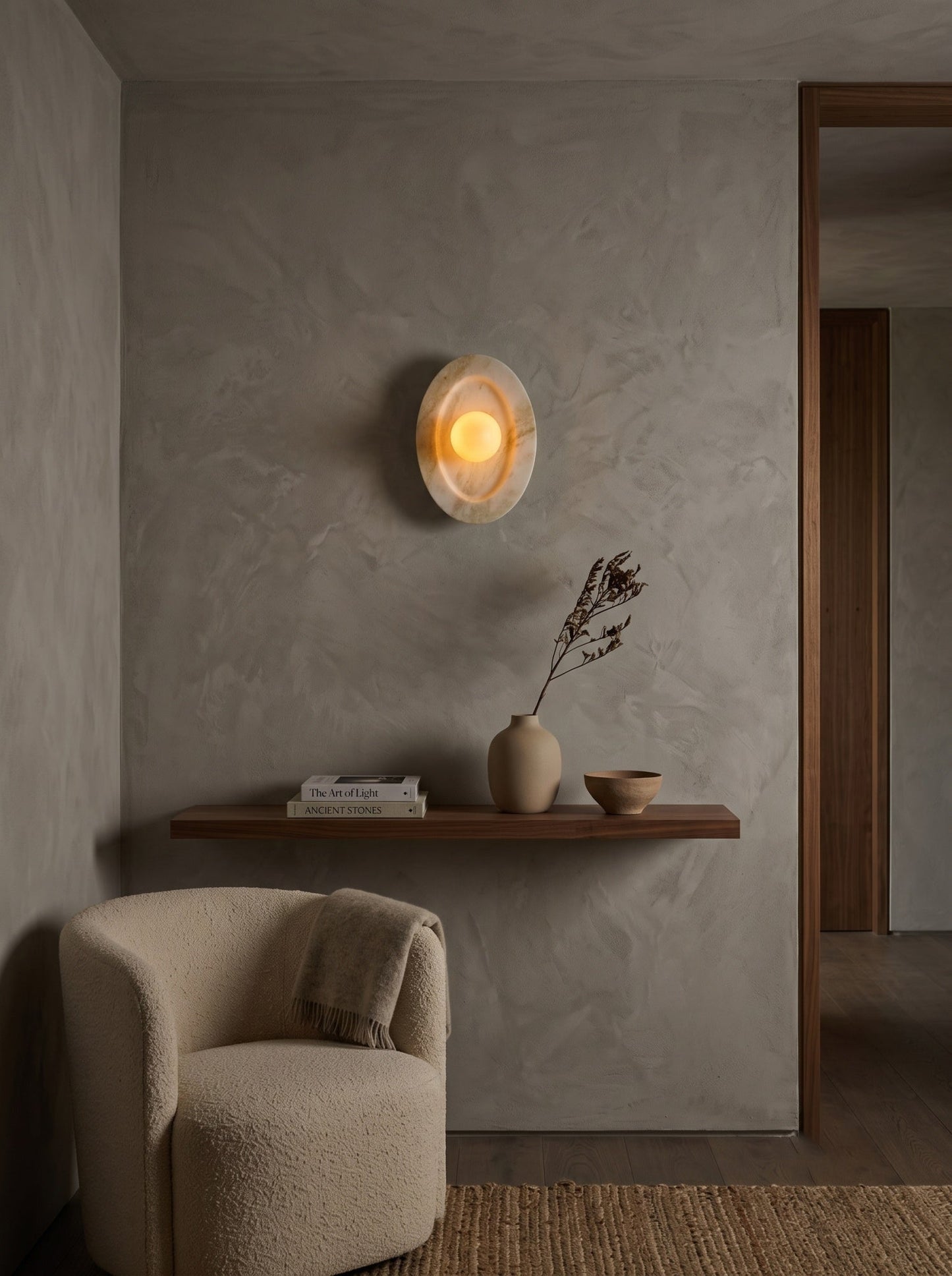 Tray Marble Wall Sconce