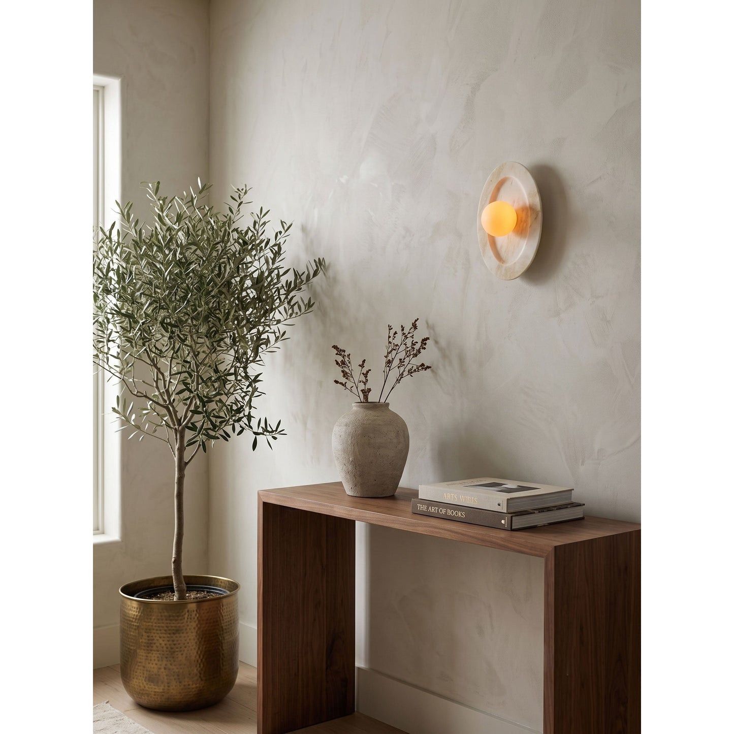 Tray Marble Wall Sconce
