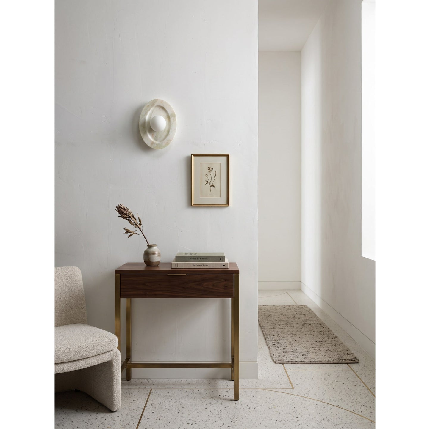 Tray Marble Wall Sconce