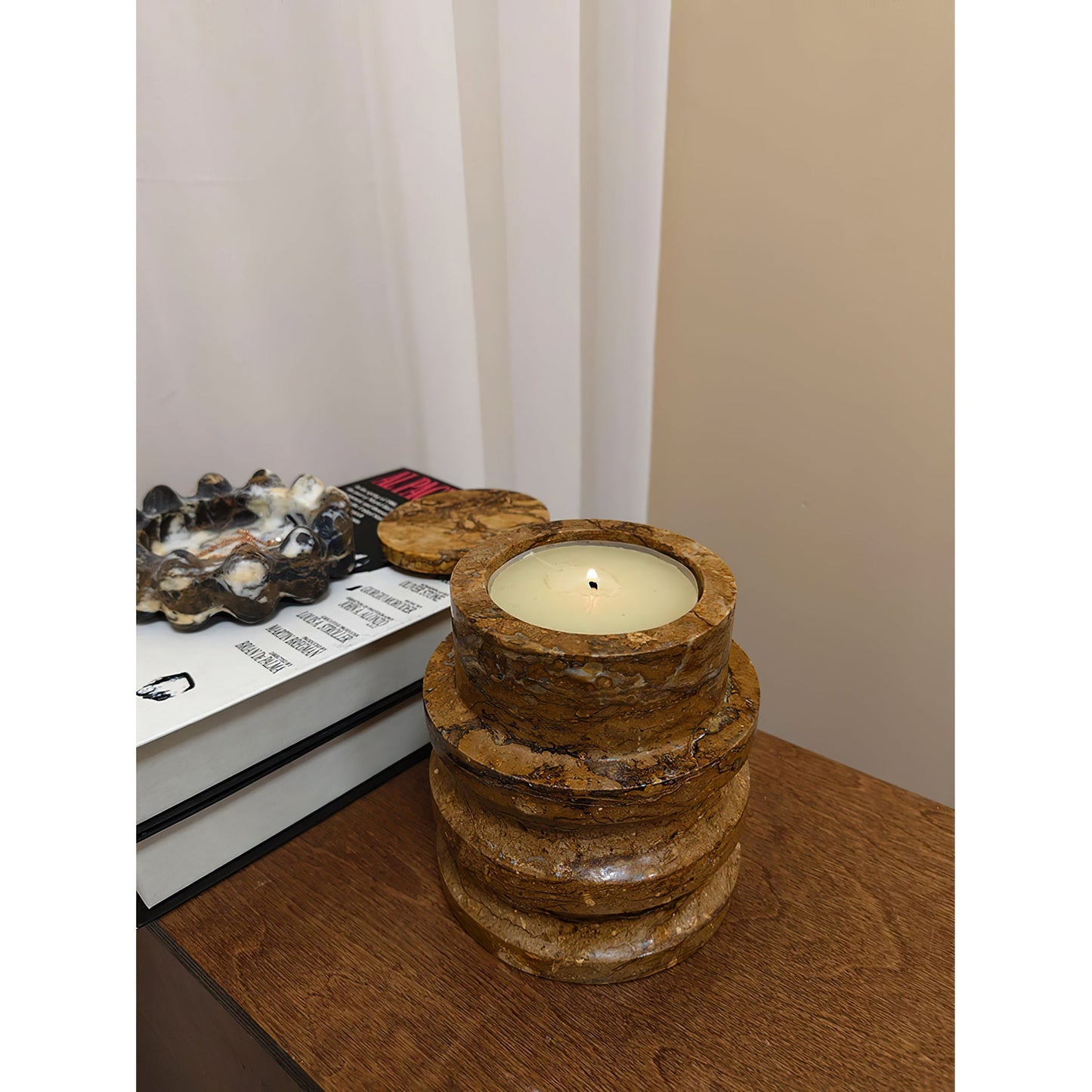 Trento Marble Candle Holder