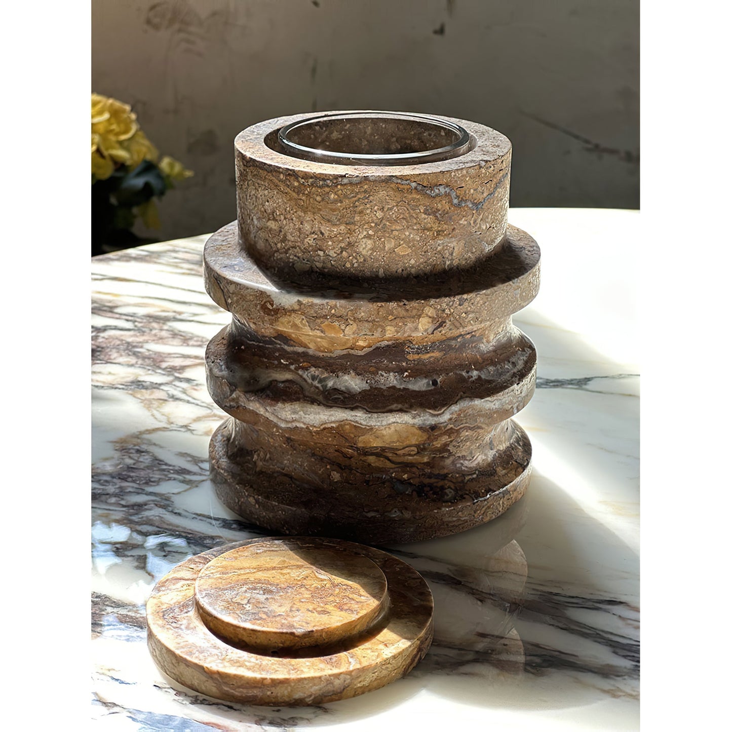 Trento Marble Candle Holder