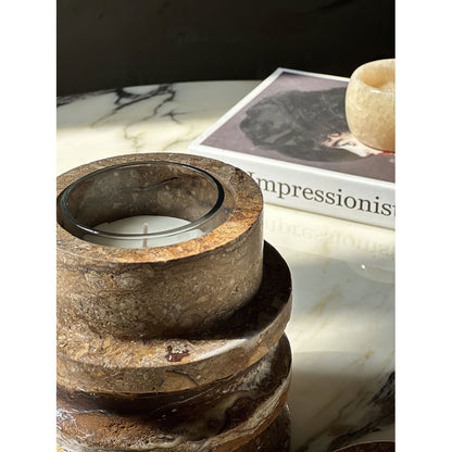 Trento Marble Candle Holder