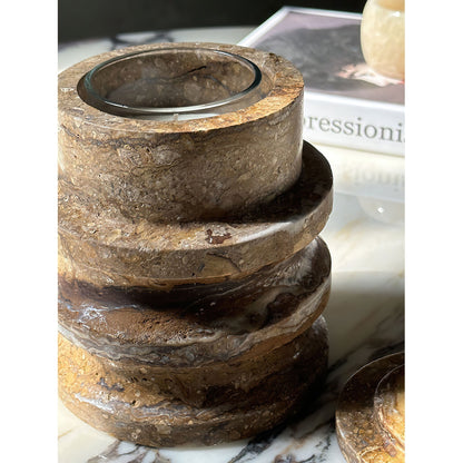 Trento Marble Candle Holder