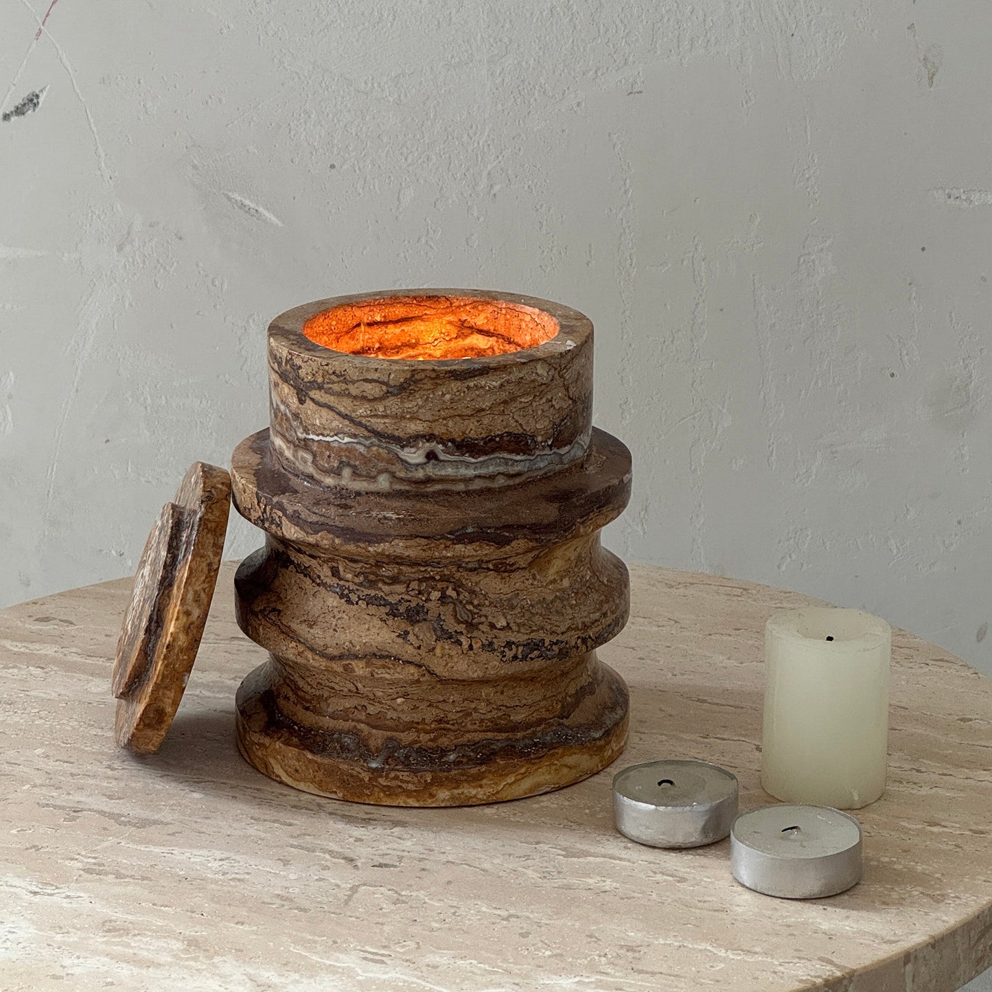 Trento Marble Candle Holder