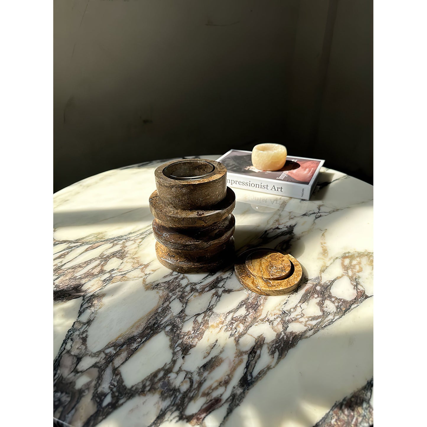 Trento Marble Candle Holder