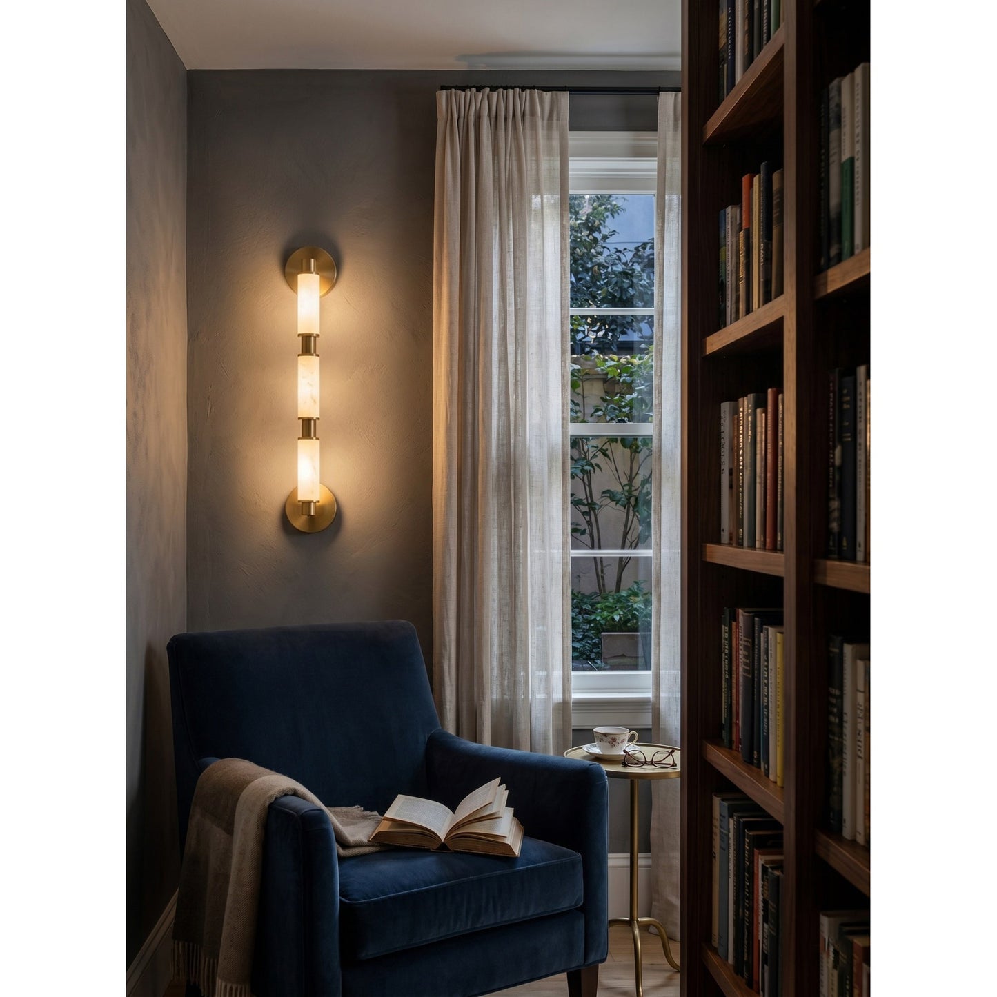 Lumen Alabaster Wall Sconce