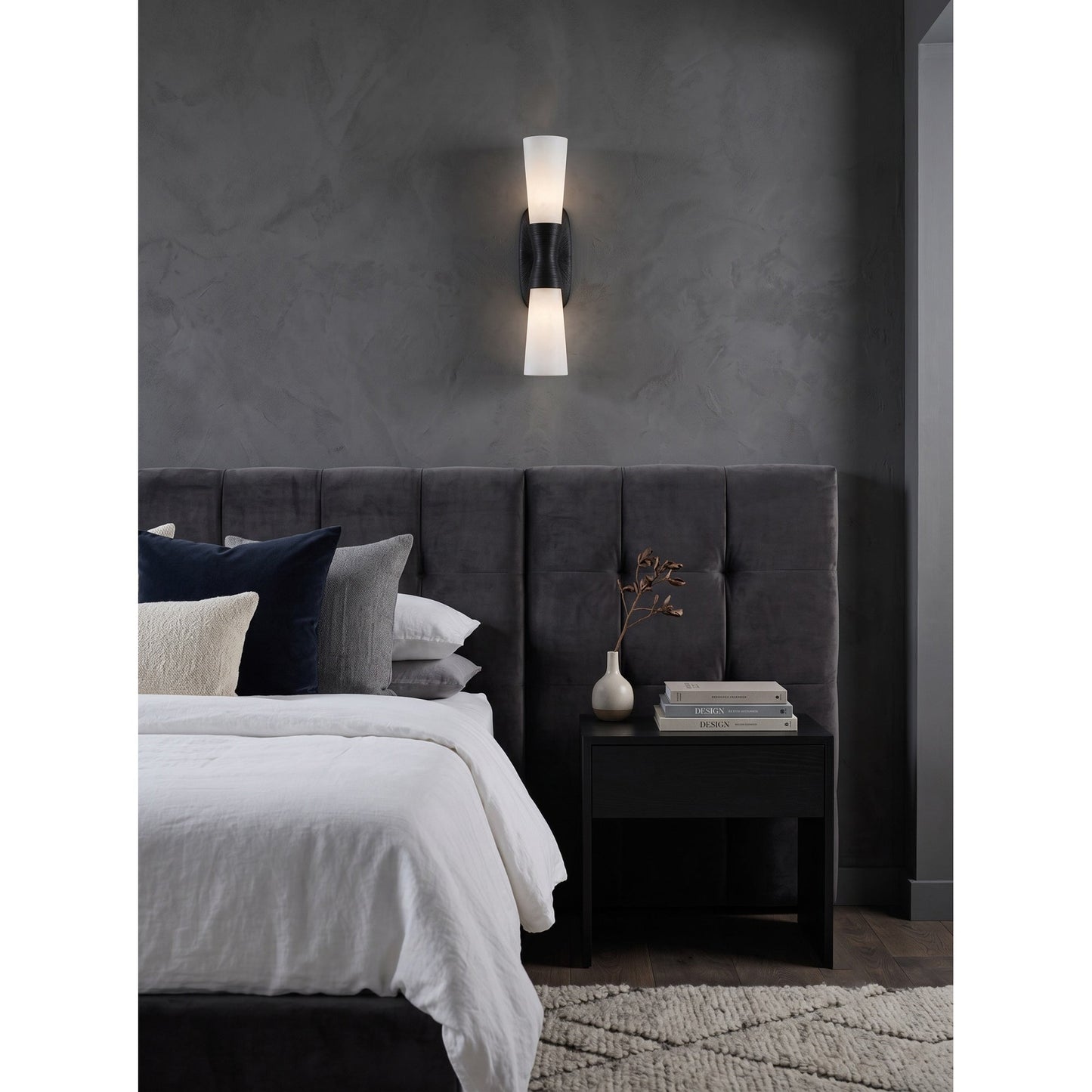 Twist Tapered Alabaster Wall Sconce