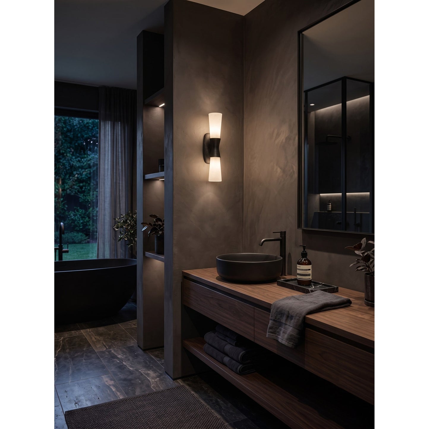Twist Tapered Alabaster Wall Sconce