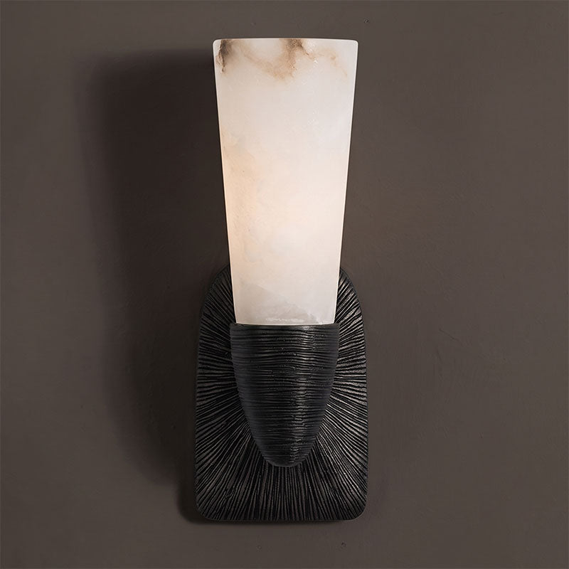 Twist Tapered Alabaster Wall Sconce
