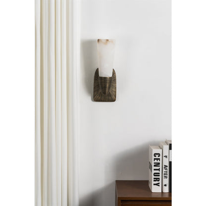 Twist Tapered Alabaster Wall Sconce