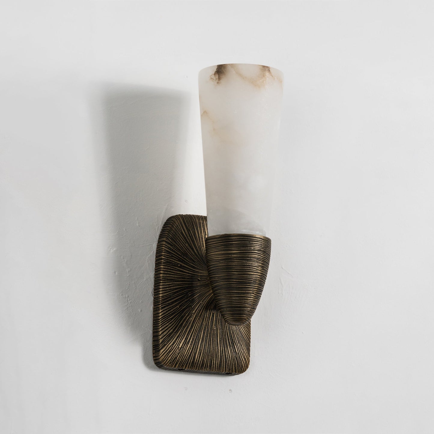 Twist Tapered Alabaster Wall Sconce