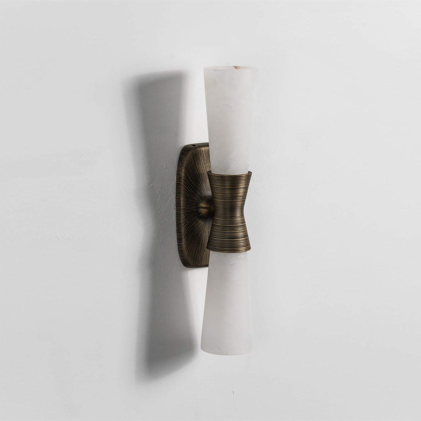 Twist Tapered Alabaster Wall Sconce