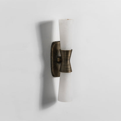 Twist Tapered Alabaster Wall Sconce