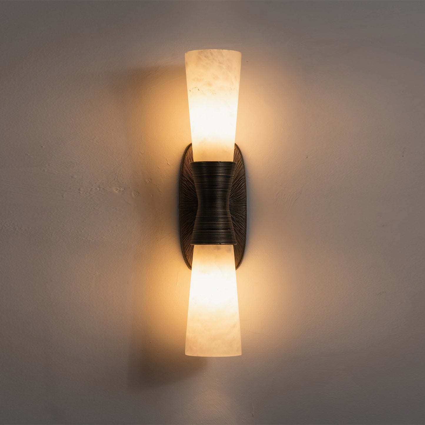 Twist Tapered Alabaster Wall Sconce