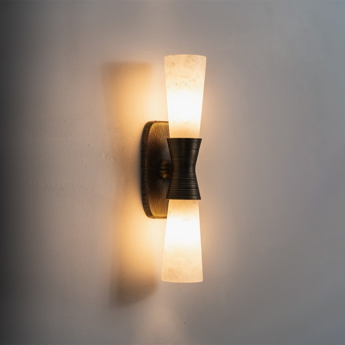 Twist Tapered Alabaster Wall Sconce