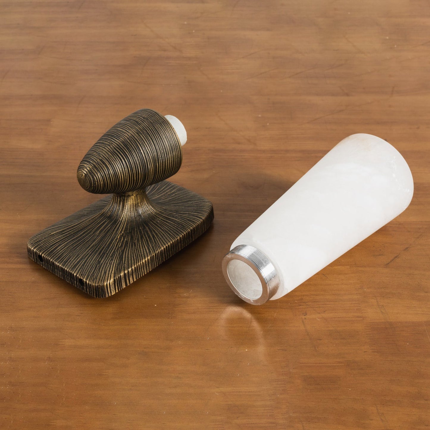 Twist Tapered Alabaster Wall Sconce