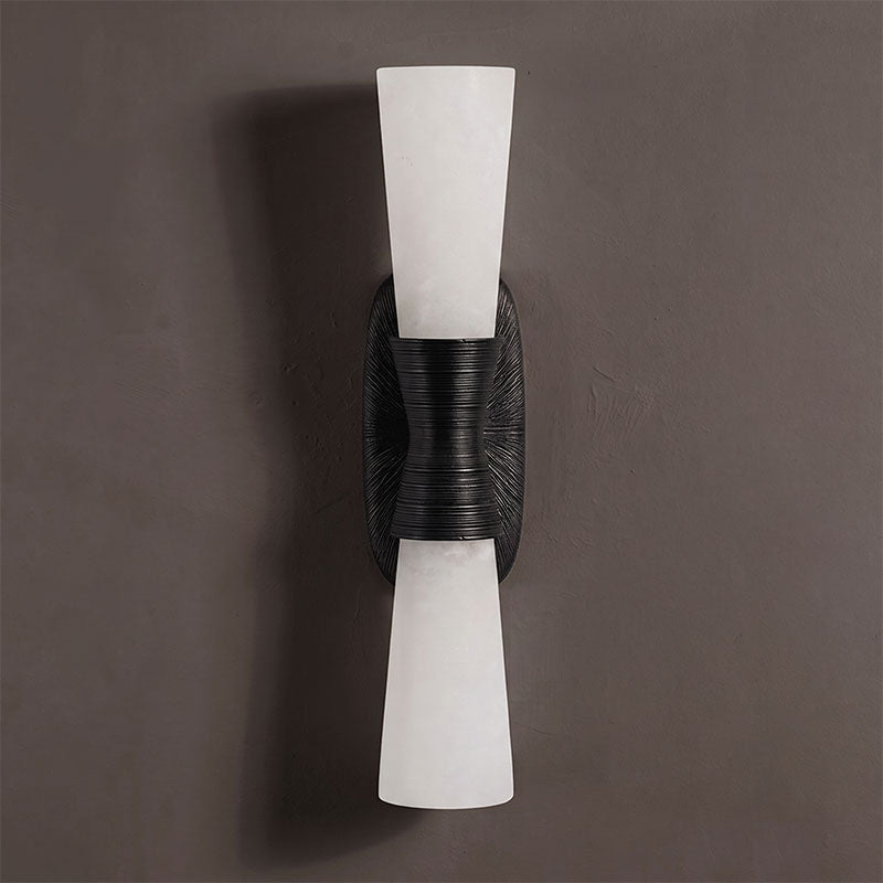Twist Tapered Alabaster Wall Sconce