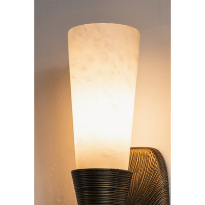Twist Tapered Alabaster Wall Sconce