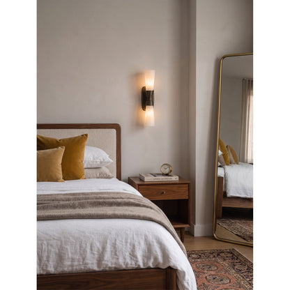 Twist Tapered Alabaster Wall Sconce