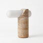 VIA Travertine Table Lamp