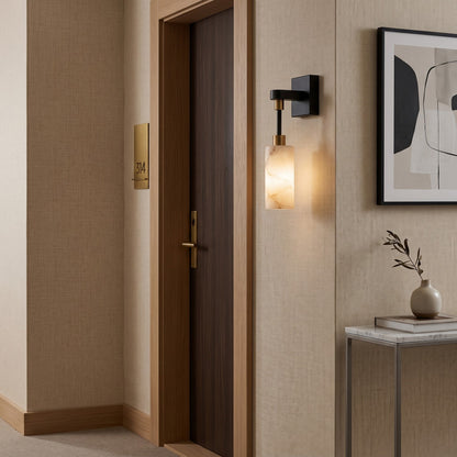 Velcora Alabaster Wall Sconce