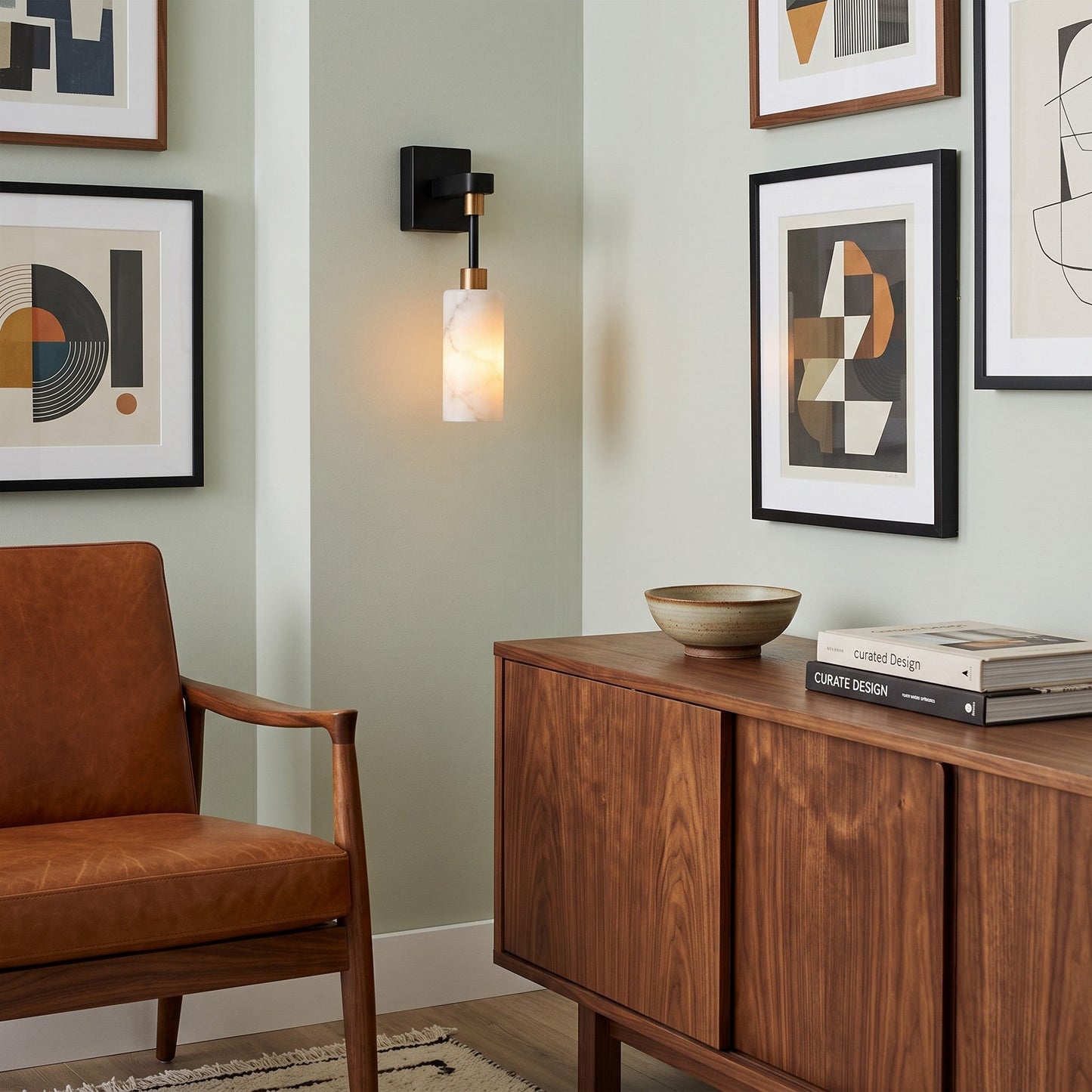 Velcora Alabaster Wall Sconce