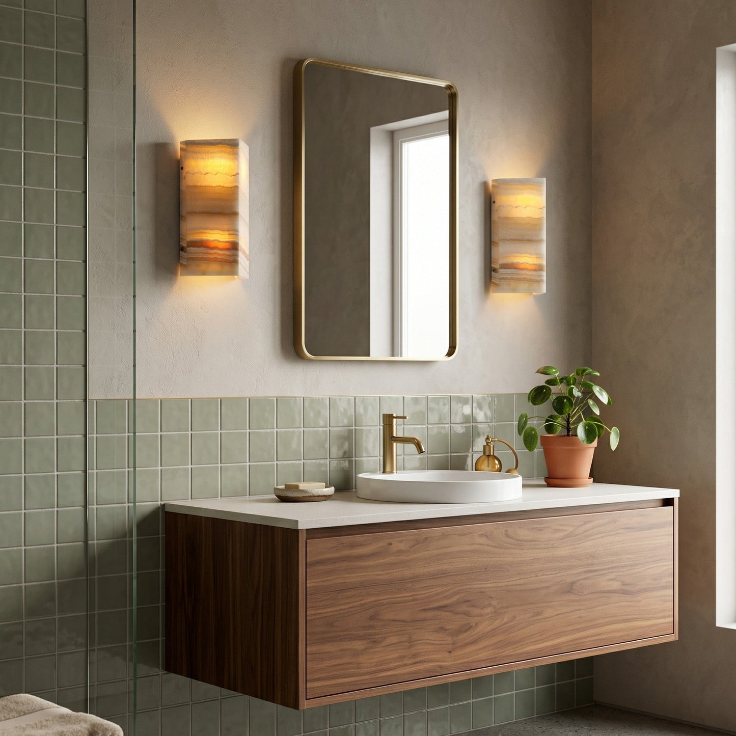 Velorin Onyx Wall Sconce