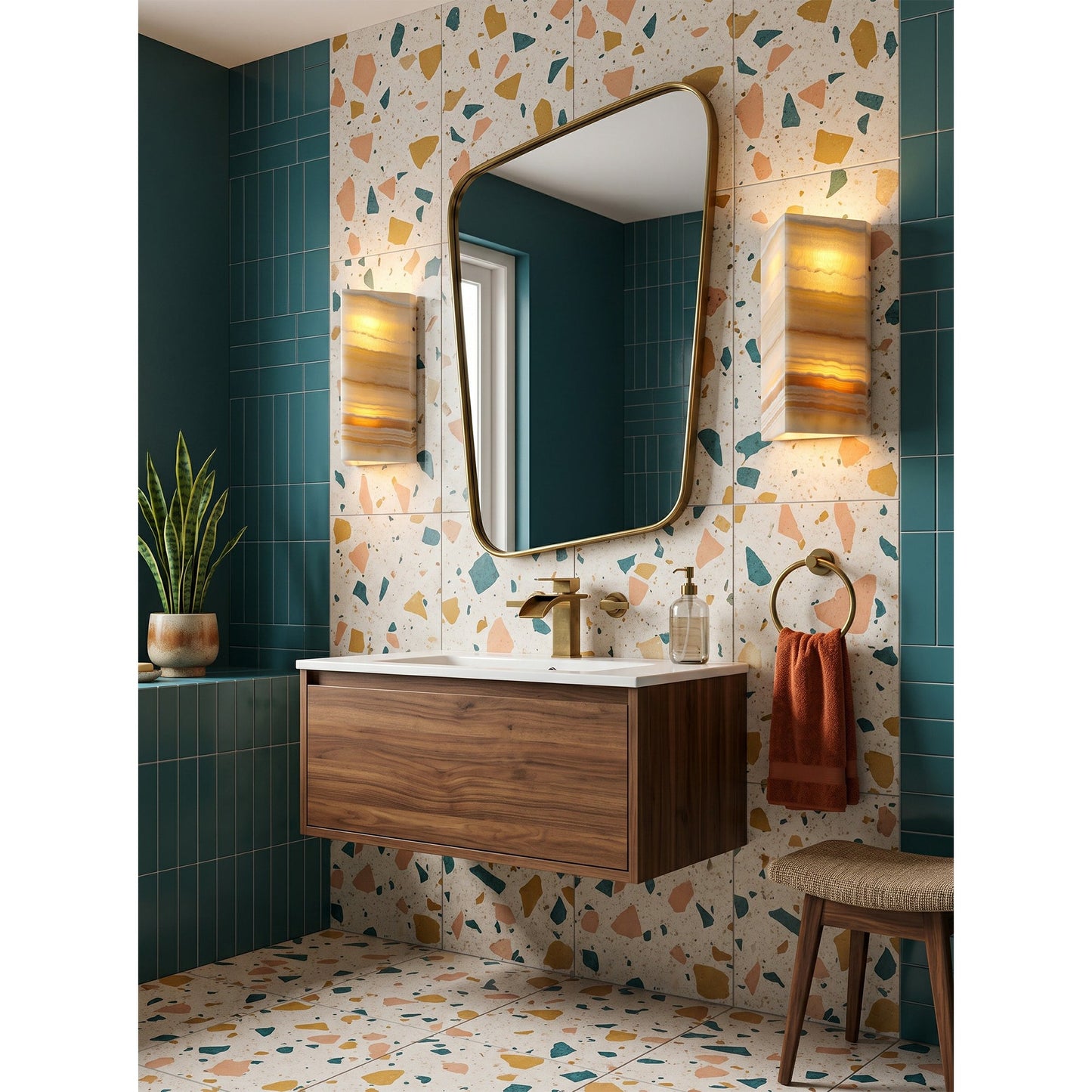 Velorin Onyx Wall Sconce