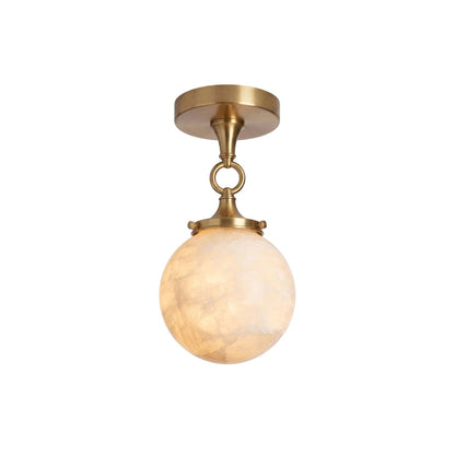 Umbel Alabaster Semi-Flush Mount