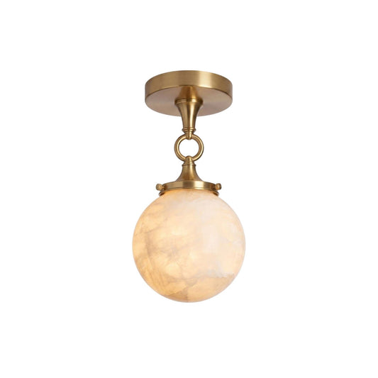 Umbel Alabaster Semi-Flush Mount