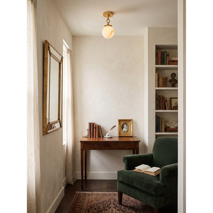 Umbel Alabaster Semi-Flush Mount