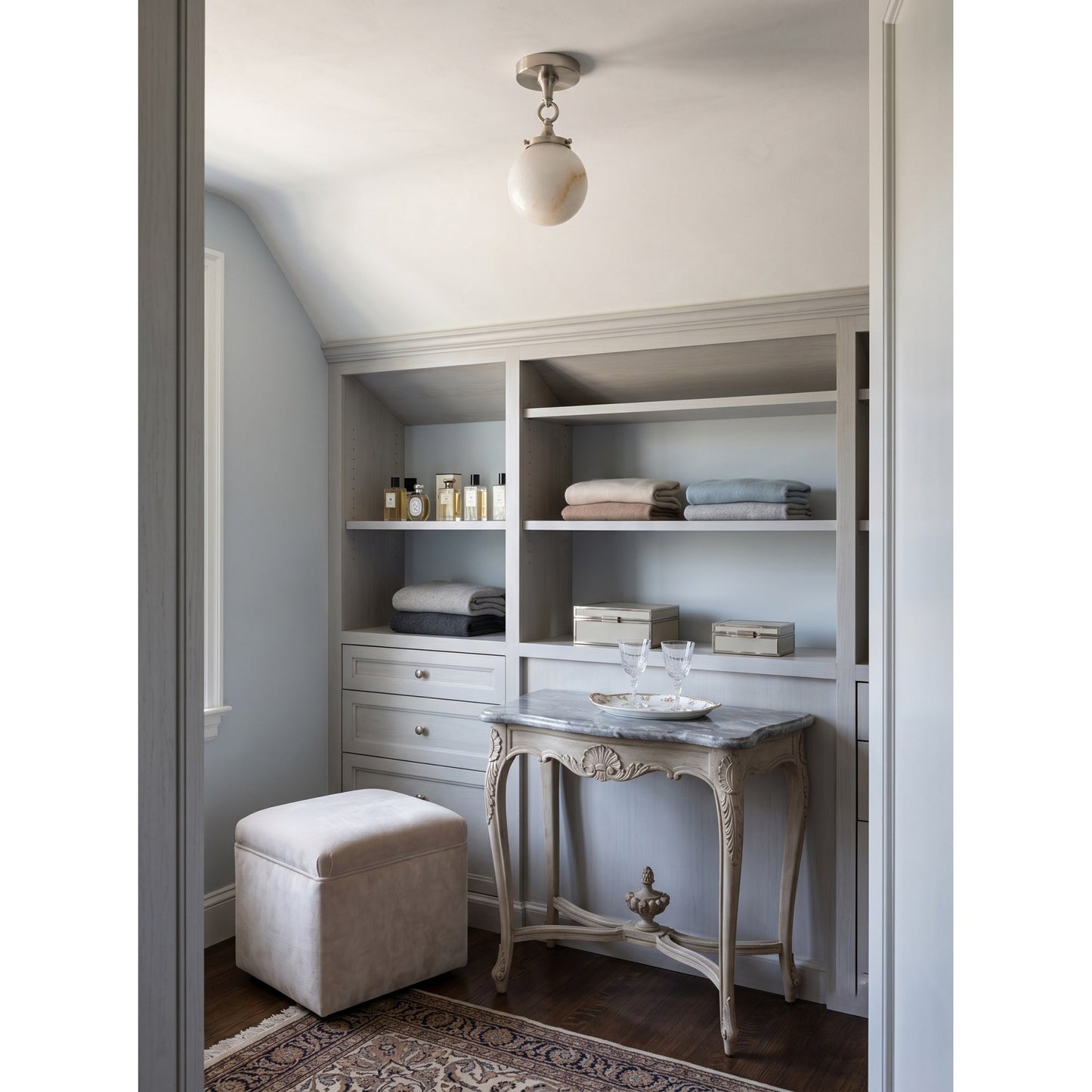 Umbel Alabaster Semi-Flush Mount