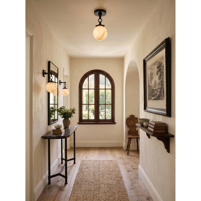 Umbel Alabaster Semi-Flush Mount