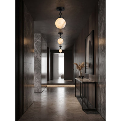 Umbel Alabaster Semi-Flush Mount