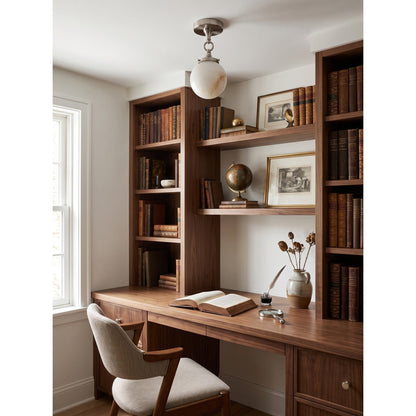 Umbel Alabaster Semi-Flush Mount